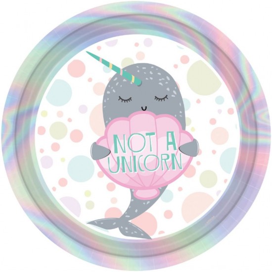 Πιάτα φαγητού Θαλάσσιος Μονόκερος Narwhal (8 τεμ)
