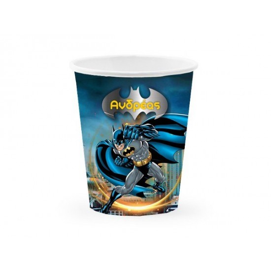 Ποτήρια με όνομα Batman (6 τεμ)