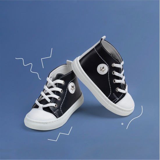 Μποτάκι Navy blue δέρμα