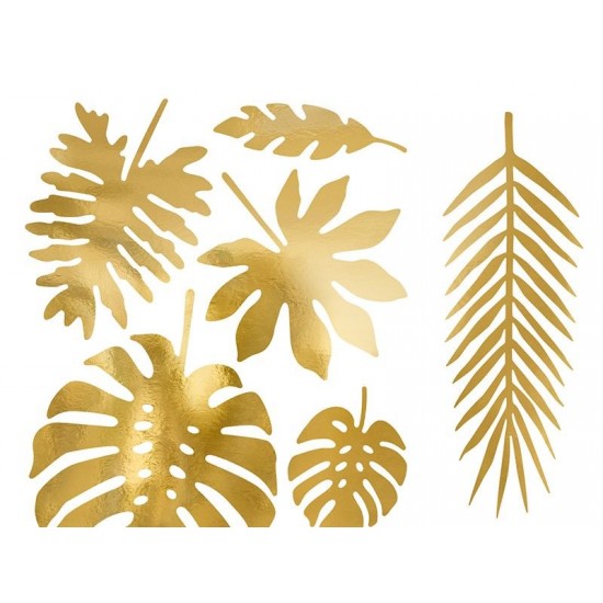 Διακοσμητικά χρυσά Τροπικά Φύλλα