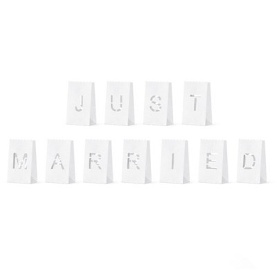 Φαναράκια για κεράκια “Just Married”